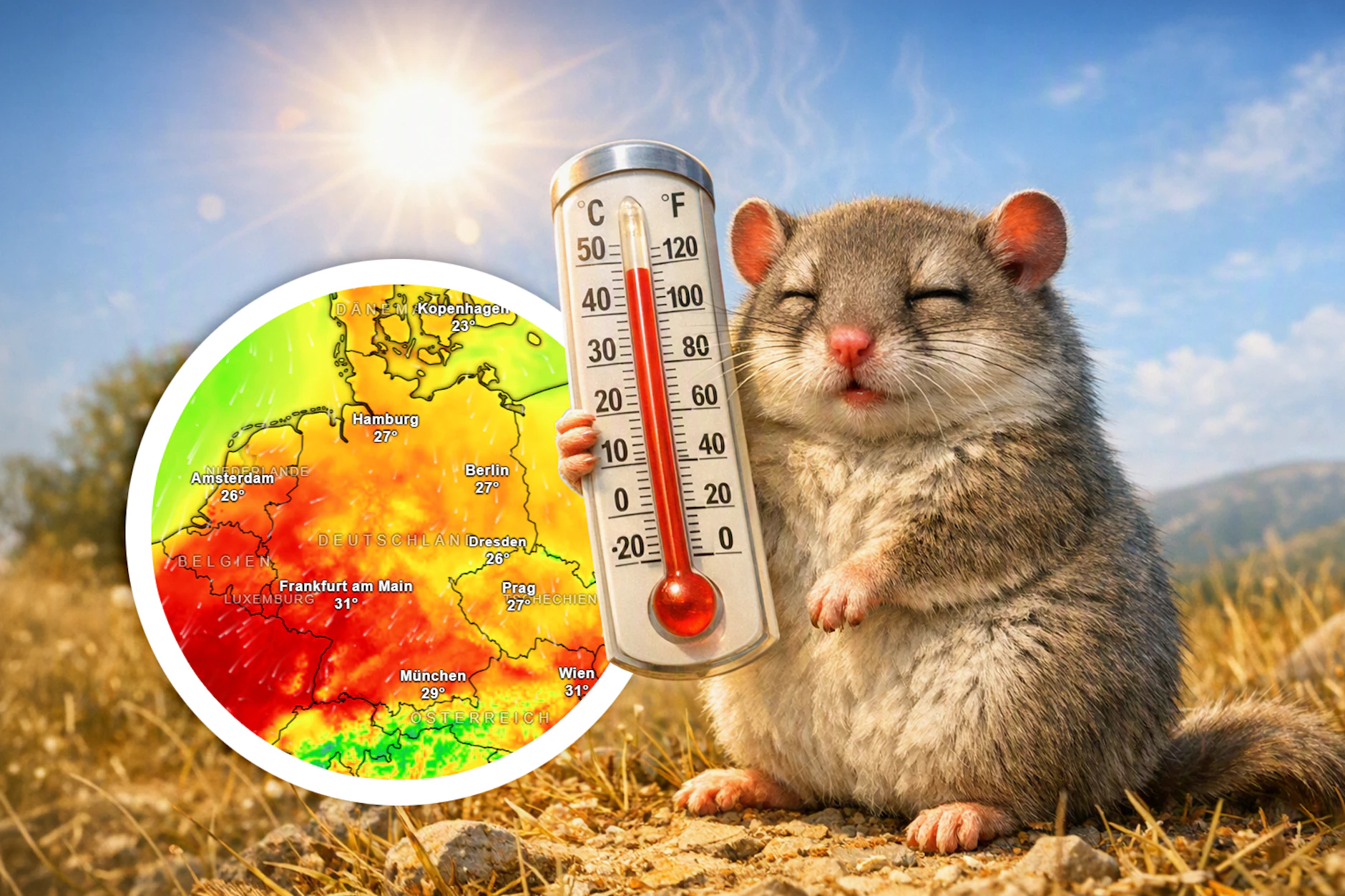 Die Zeit um den Siebenschläfer entscheidet über das Wetter im Juli und August. Am Freitag endet der Zeitraum - und es deutet sich an, dass der Sommer heiß weitergehen könnte.