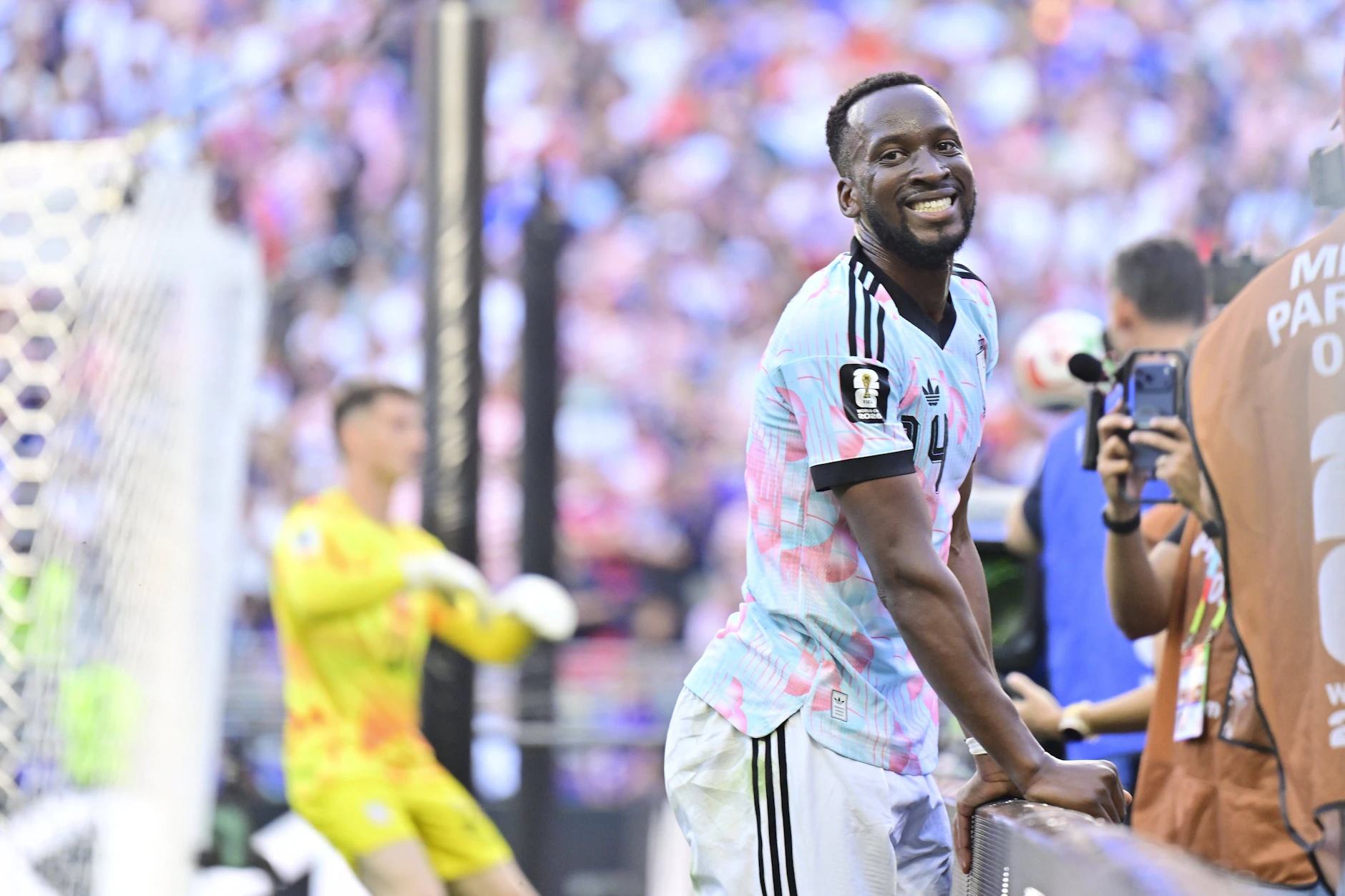 Ex-Herthaner Dodi Lukebakio kann bei dieser WM wieder lachen. Mit Belgien steht er im Viertelfinale gegen Spanien.