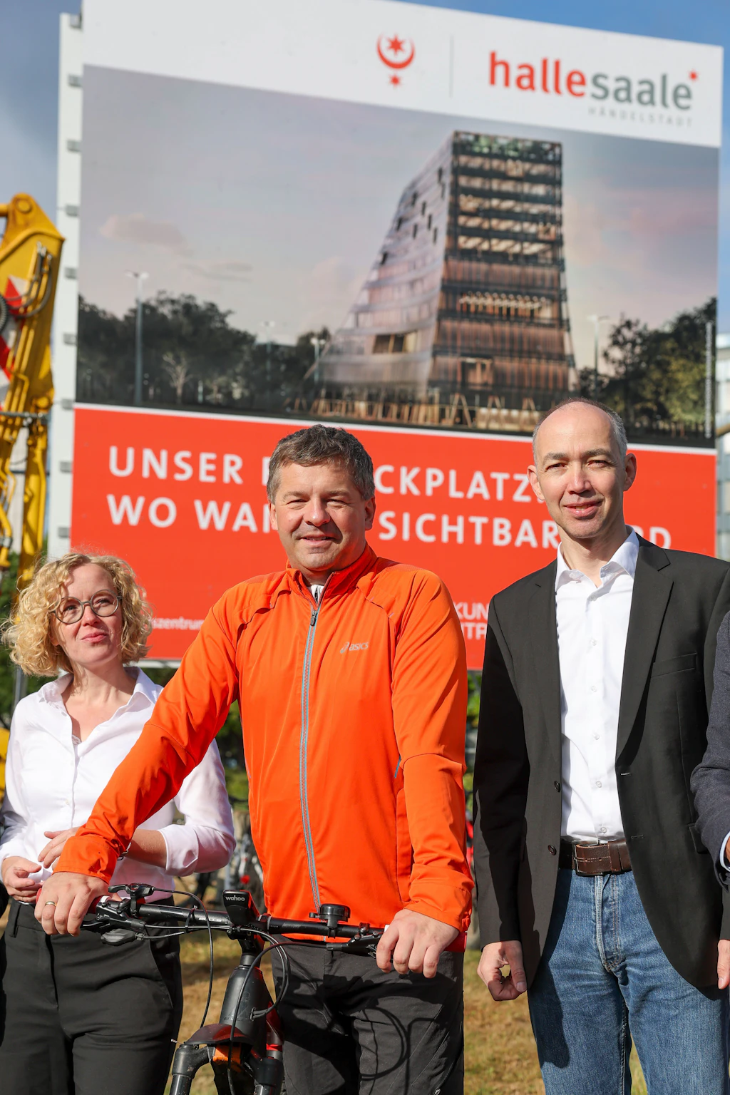 In Halle wird’s „konkret“: Sven Schulze radelt zum Riebeckplatz
