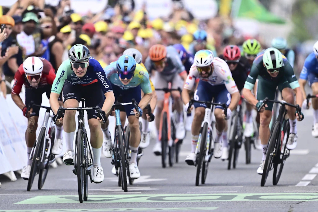 Musste sich nur Olav Kooij geschlagen geben: Max Kanter (XDS Astana Team) aus Pirna.