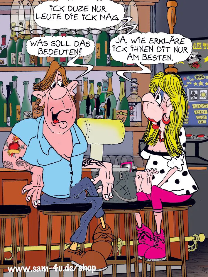 Der Cartoon des Tages gehört auch am Sonntag in unsere Rubrik Witz des Tages. Sam Paff fängt den Berliner Humor für Sie auch heute hervorragend ein.