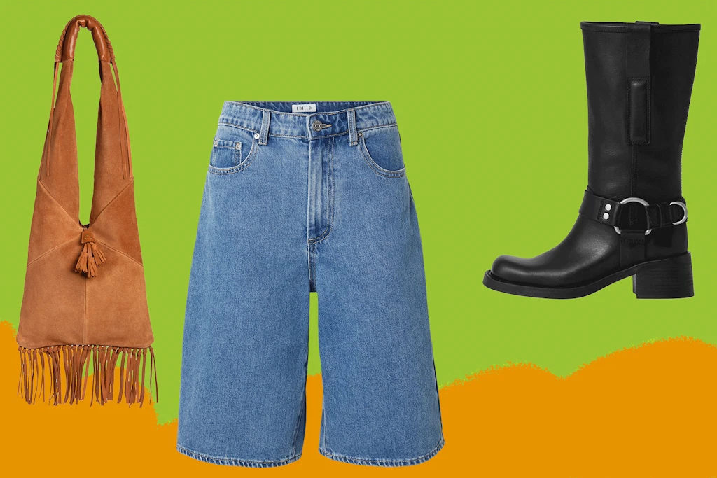 Fransen, Shorts, derbe Boots: Damit kann das Festival kommen.