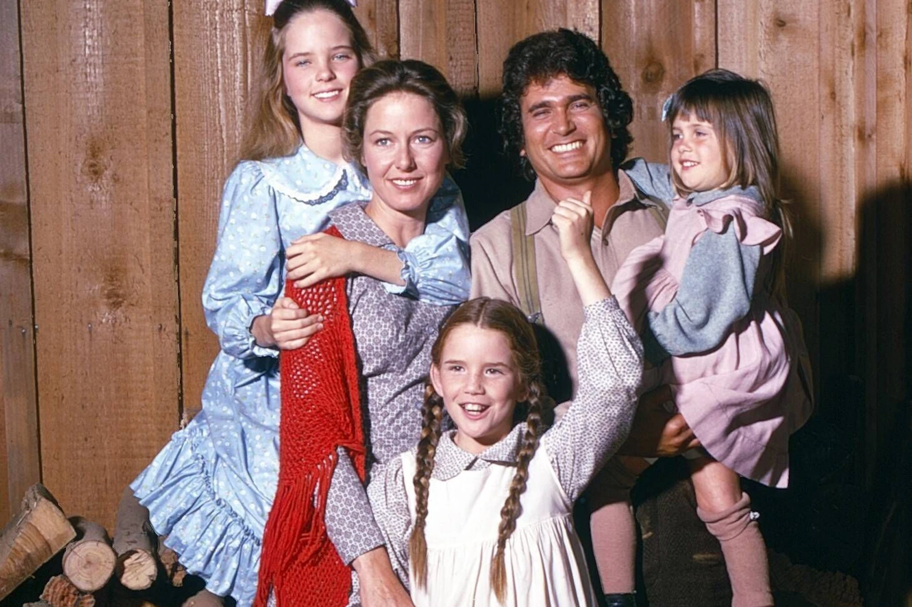 Familie Ingalls aus „Unsere kleine Farm“: Melissa Sue Anderson, Karen Grassle, Melissa Gilbert, Michael Landon, Lindsay / Sidney Greenbush.