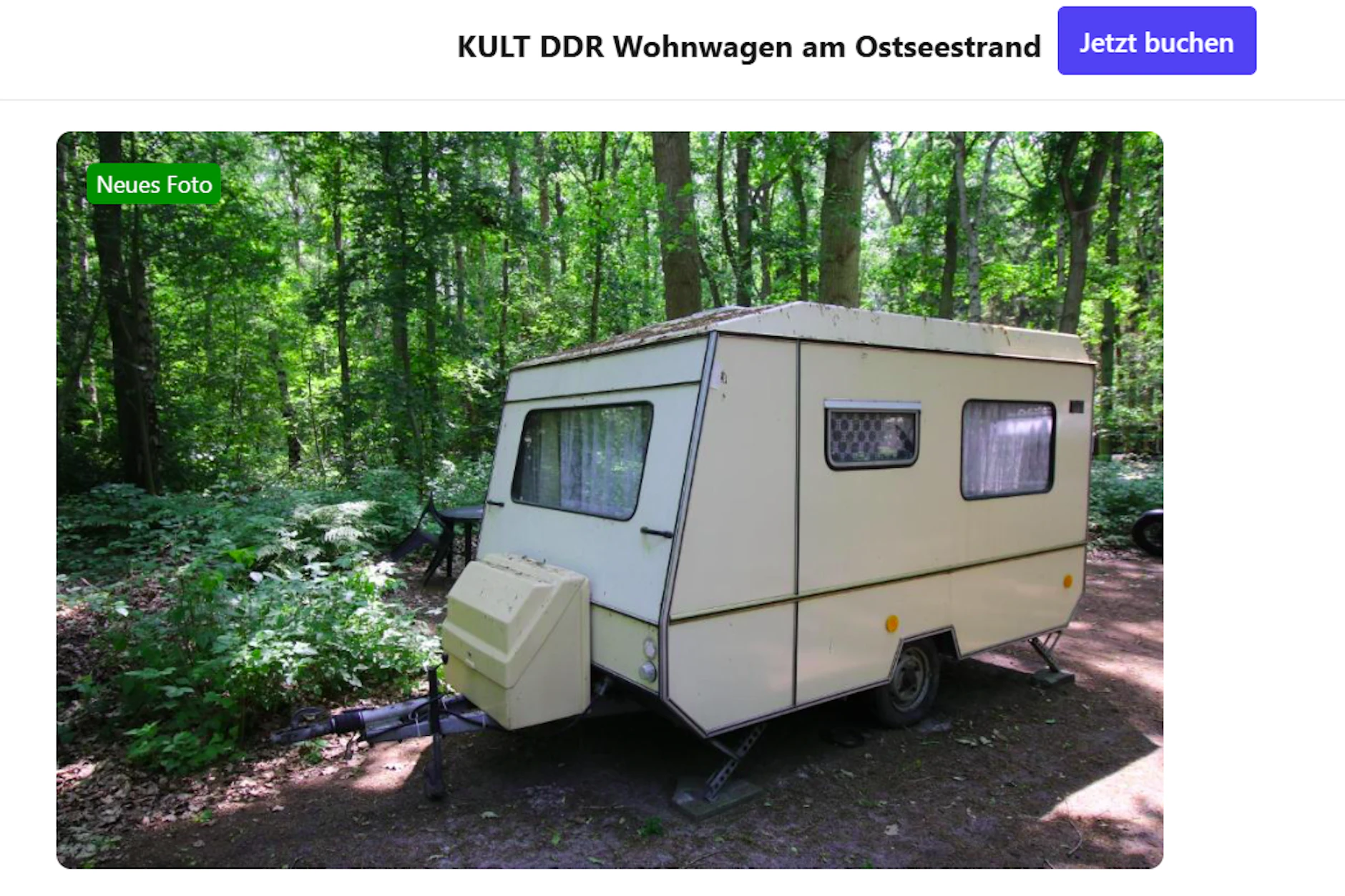 Dieser DDR-Wohnwagen gehört zu den kultigsten und gleichzeitig günstigsten Ferienunterkünften an der Ostsee.