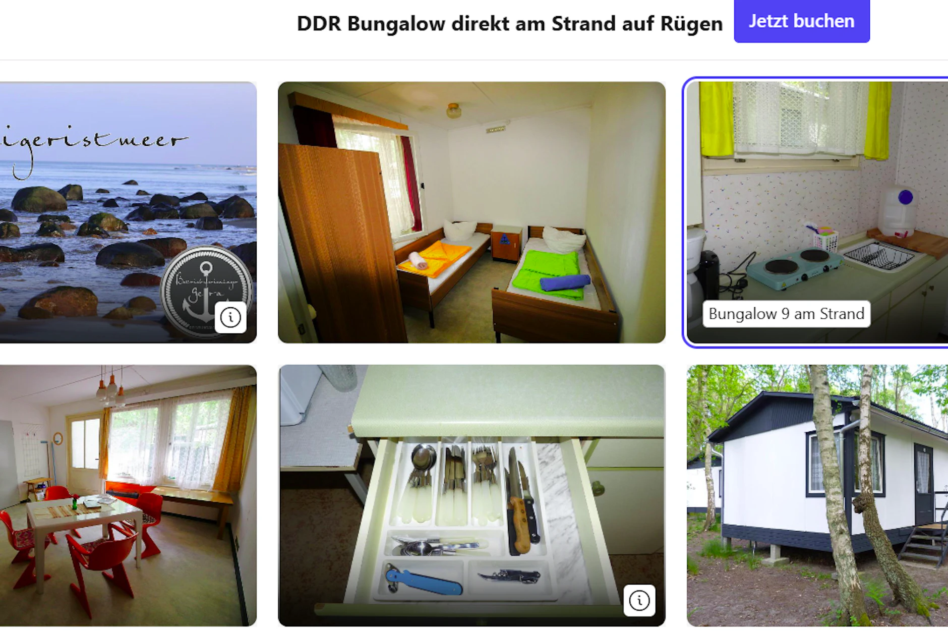 In dem Bungalow kann eine Familie mit mehreren Kindern günstig Urlaub am Meer machen.