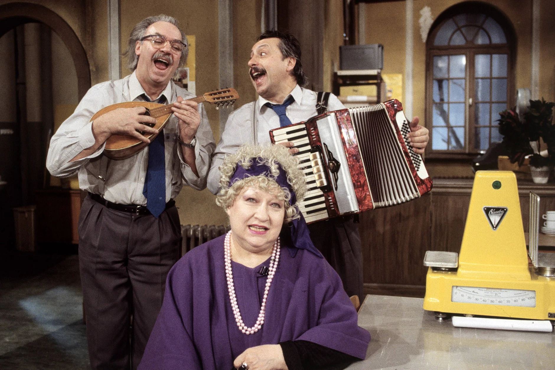 Mit Wolfgang Stumph und Helen Vita spielte Achim Wolff (re.) in der Kultserie „Salto Postale“.