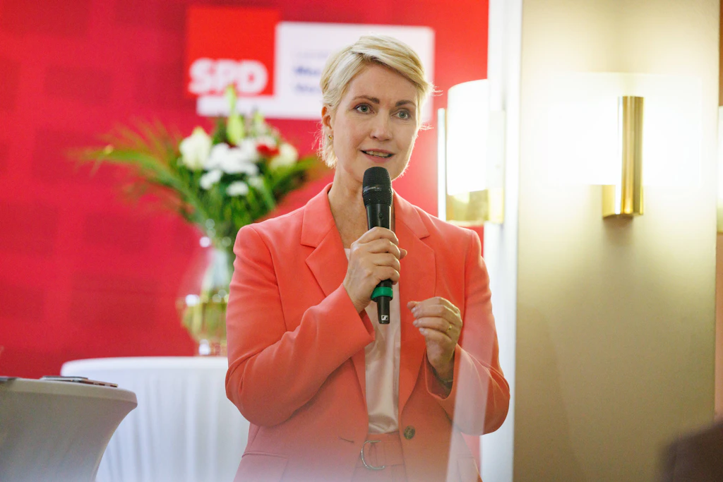 Mecklenburg-Vorpommerns Ministerpräsidentin Manuela Schwesig (SPD) wünscht sich für ihre Partei eine noch stärkere Aufholjagd.