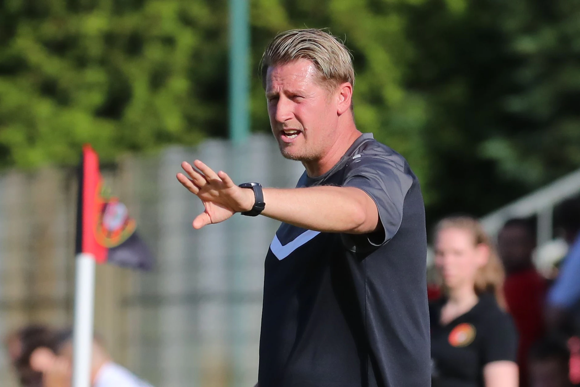 Sven Körner, Cheftrainer des BFC Dynamo, weiß, dass er von außen noch so einiges zu korrigieren hat.