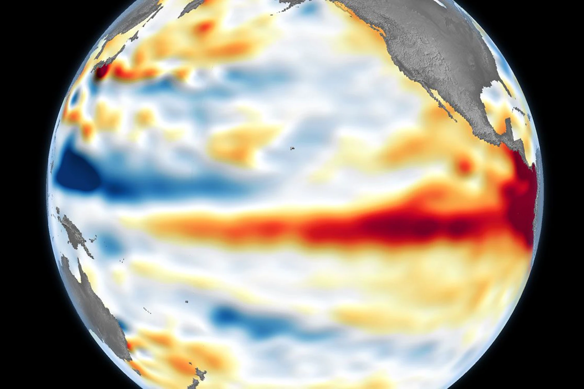 Das Wetterphänomen El Niño heizt den Pazifik immer stärker auf.