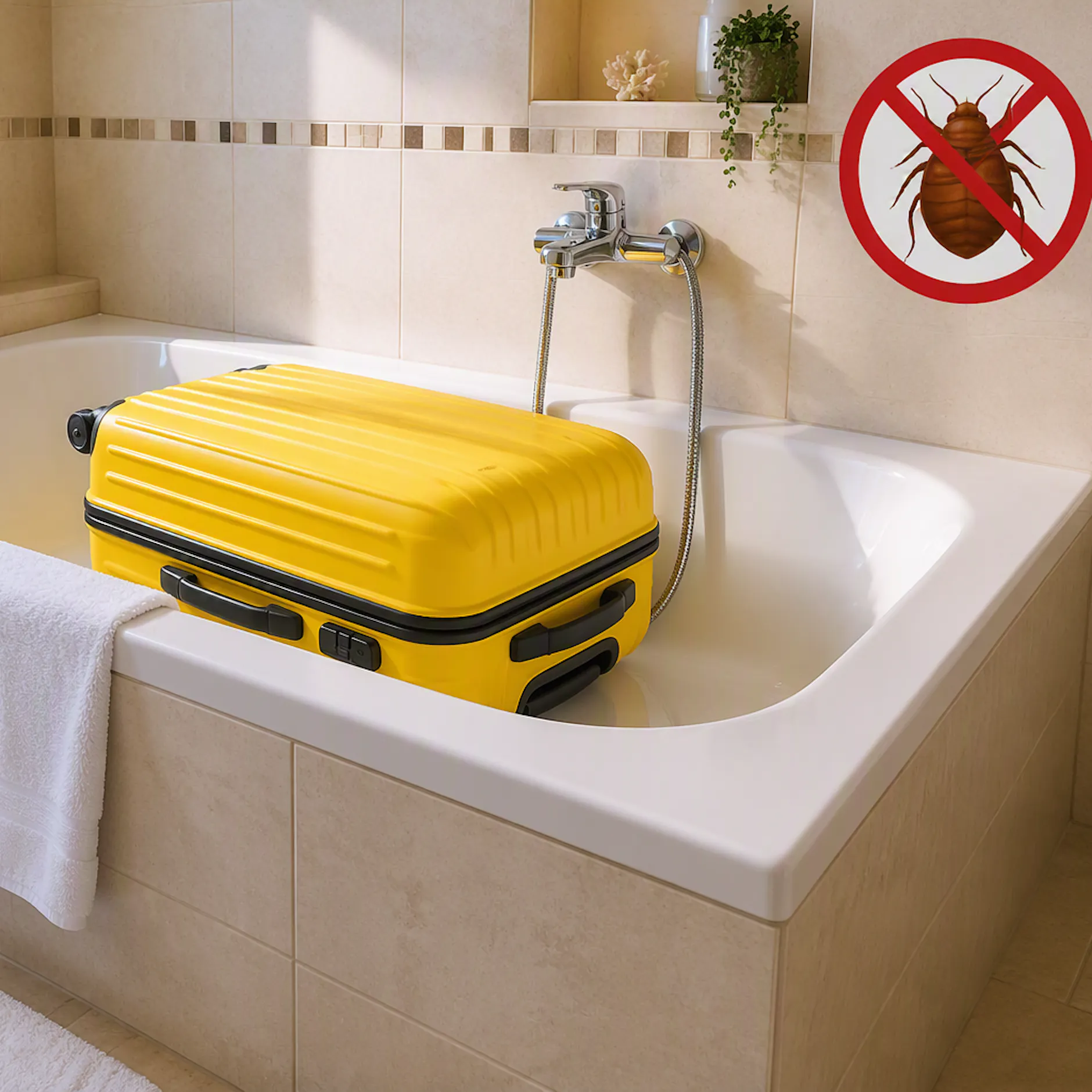 Badewannen-Trick gegen Bettwanzen: Warum der Koffer im Hotel zuerst ins Badezimmer gehört