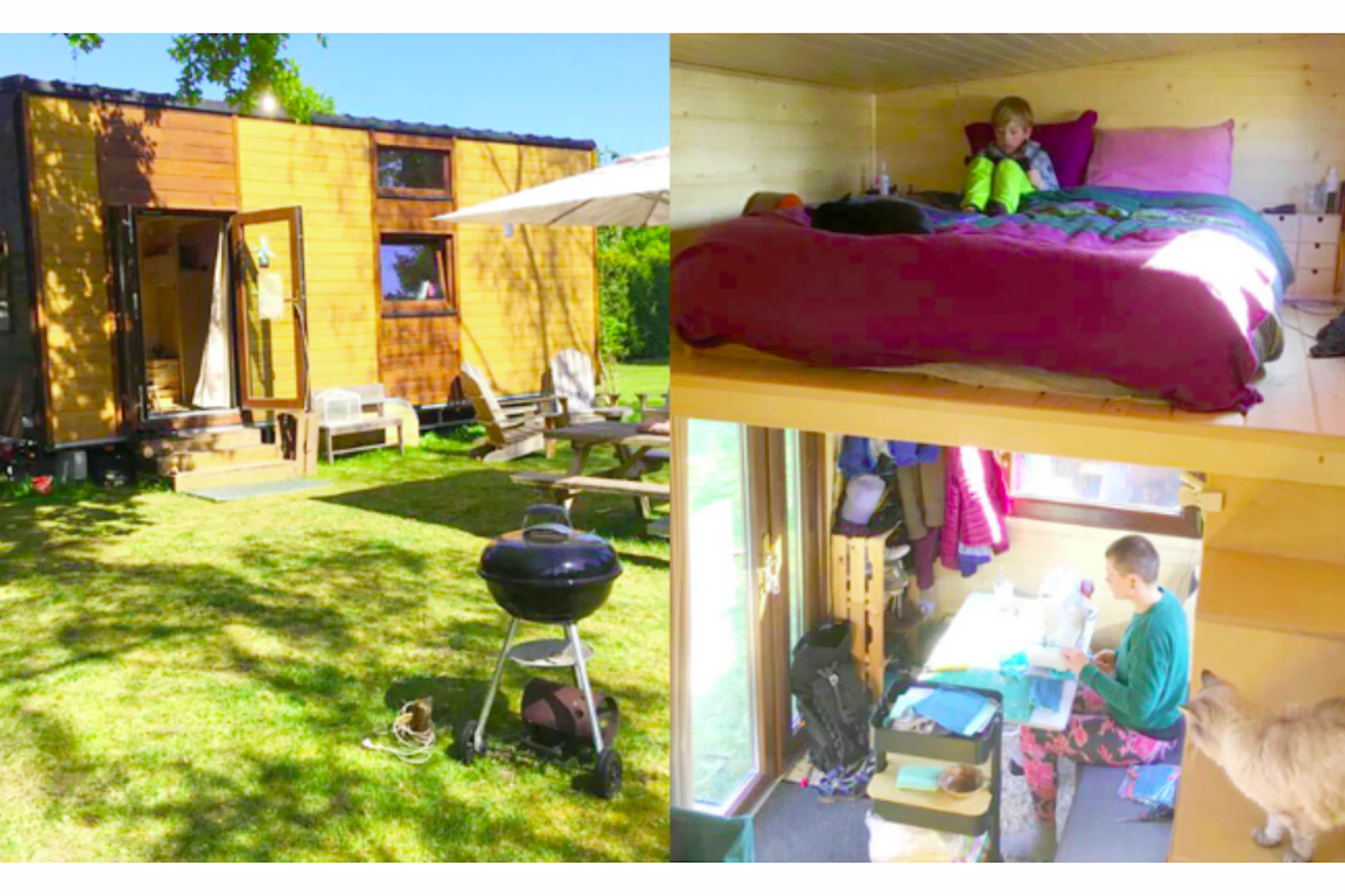 Mirjam (46) und ihre Familie leben in einem mobilen Tiny House auf einem Campingplatz.