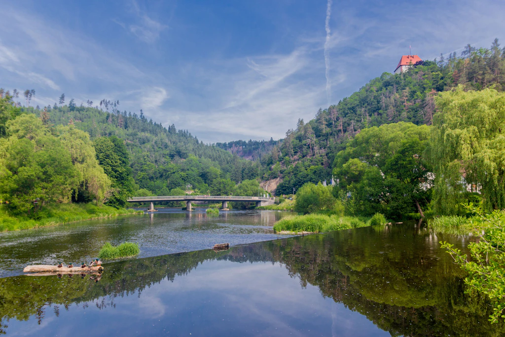 Die Bleilochtalsperre it der größte Stausee Deutschlands.