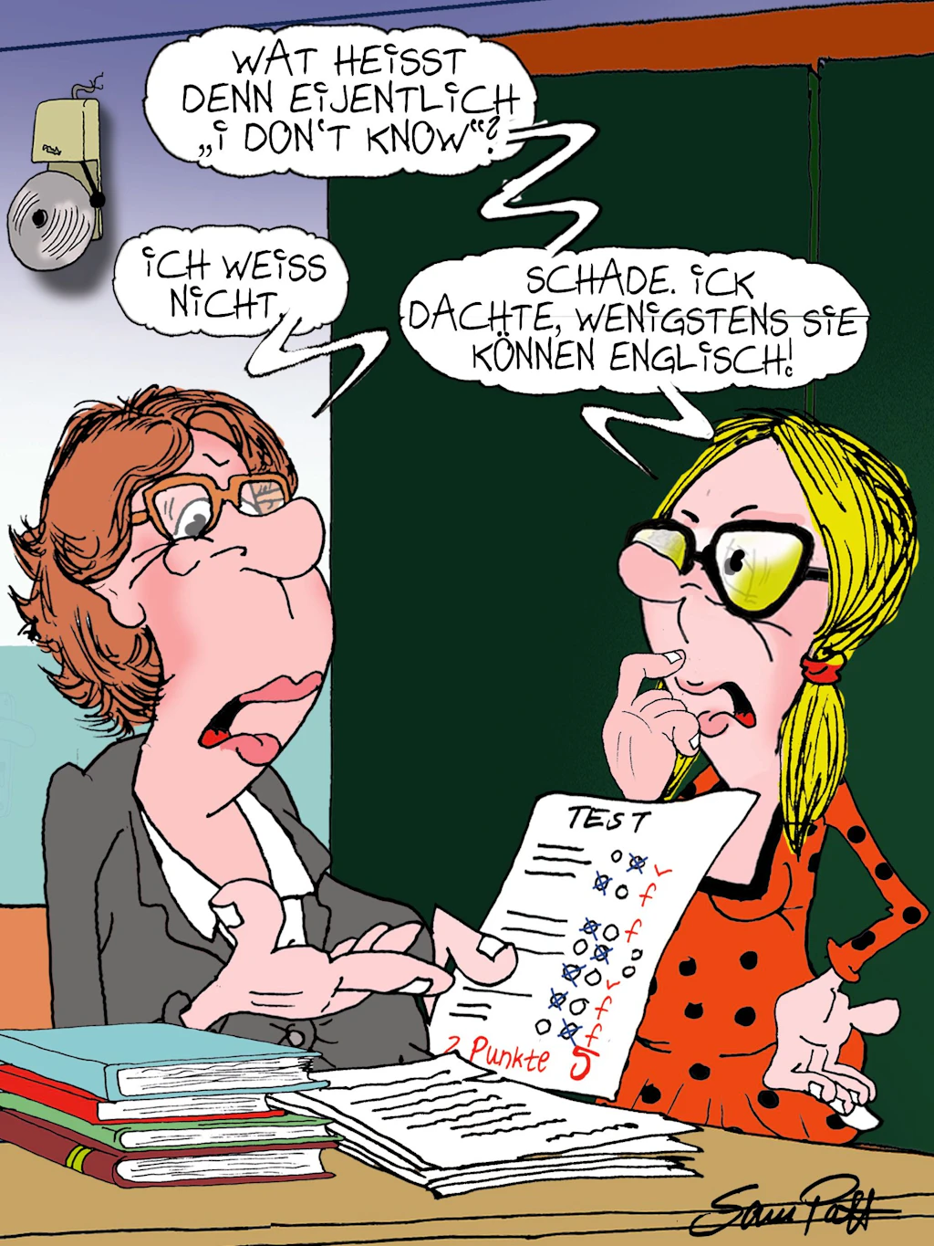 Der Cartoon des Tages fängt jeden Tag den frechen Humor der Berlinerinnen und Berliner ein. Und unser Zeichner Sam Paff zeigt: Dieser Humor kennt kein Alter!