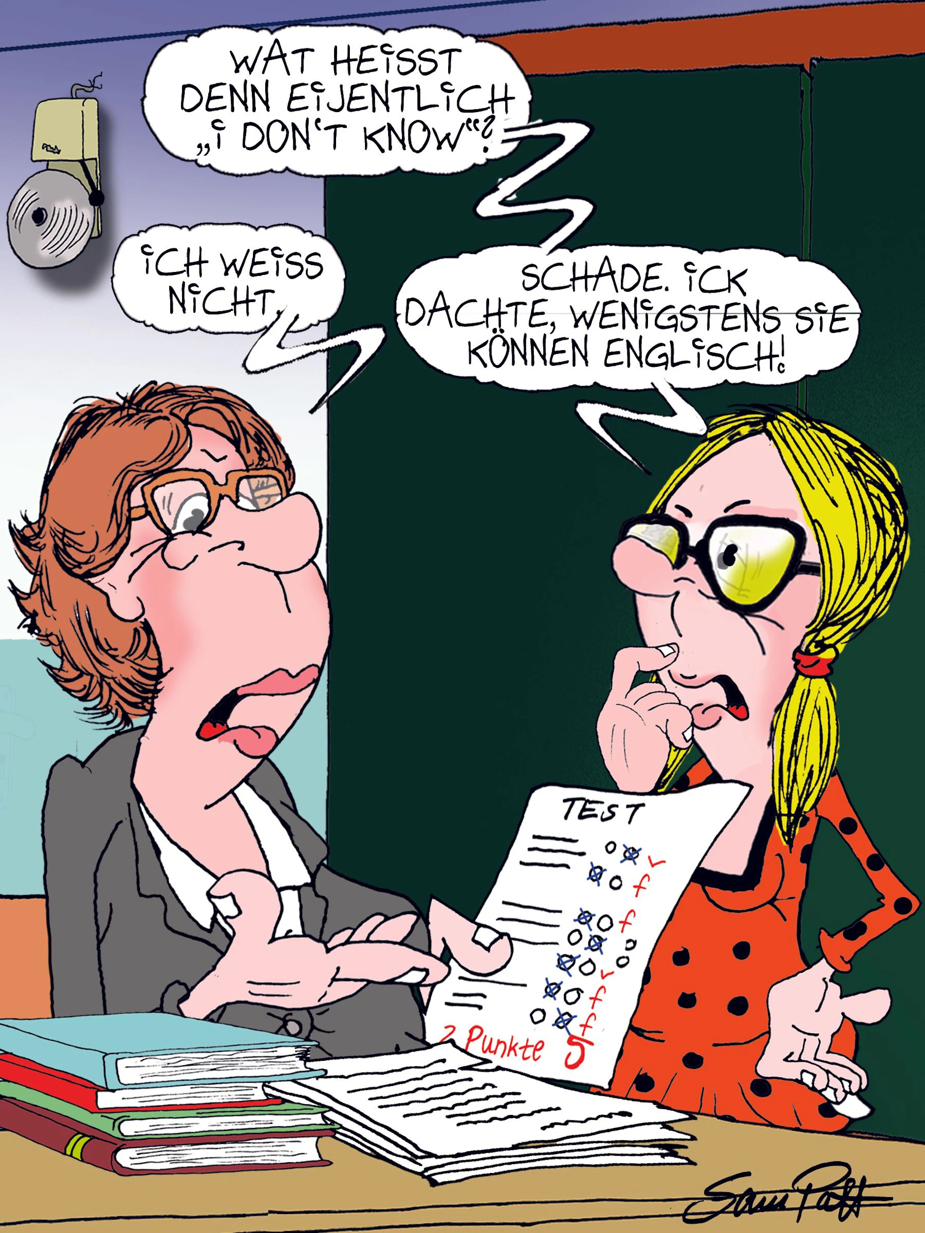 Der Cartoon des Tages fängt jeden Tag den frechen Humor der Berlinerinnen und Berliner ein. Und unser Zeichner Sam Paff zeigt: Dieser Humor kennt kein Alter!