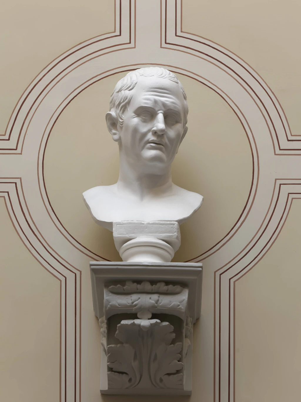 Cicero, antiker römischer Redner und Philosoph, Büste im Treppenhaus des Hauptgebäudes der Universität Rostock