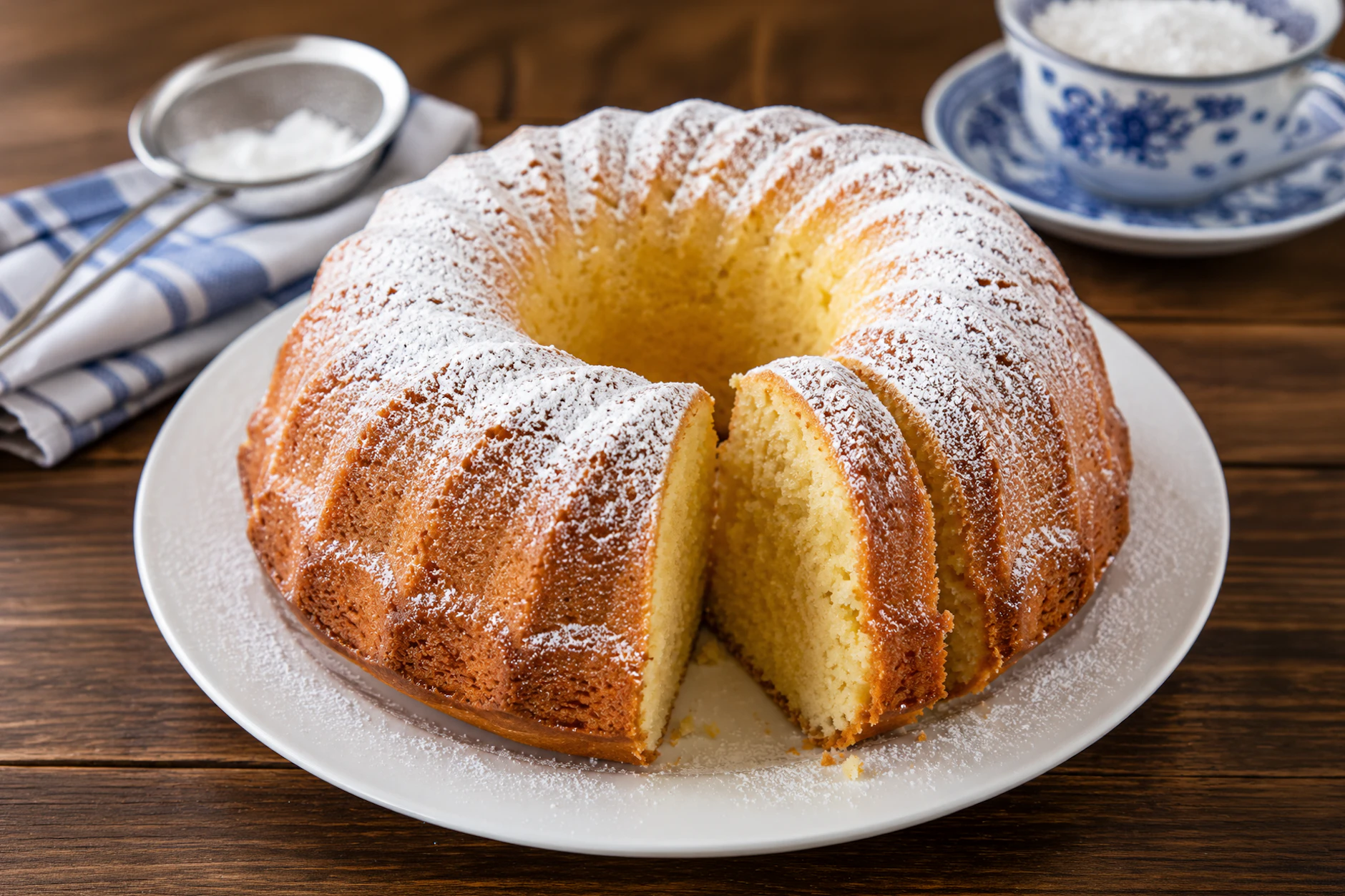 Leckerer Napfkuchen: Wer dieses Schmuckstück sieht ,vermutet kaum, dass man dafür nur fünf Zutaten braucht. Kurt Drummer wusste einfach, wie man mit einfachen Zutaten tolle Gerichte zaubert!