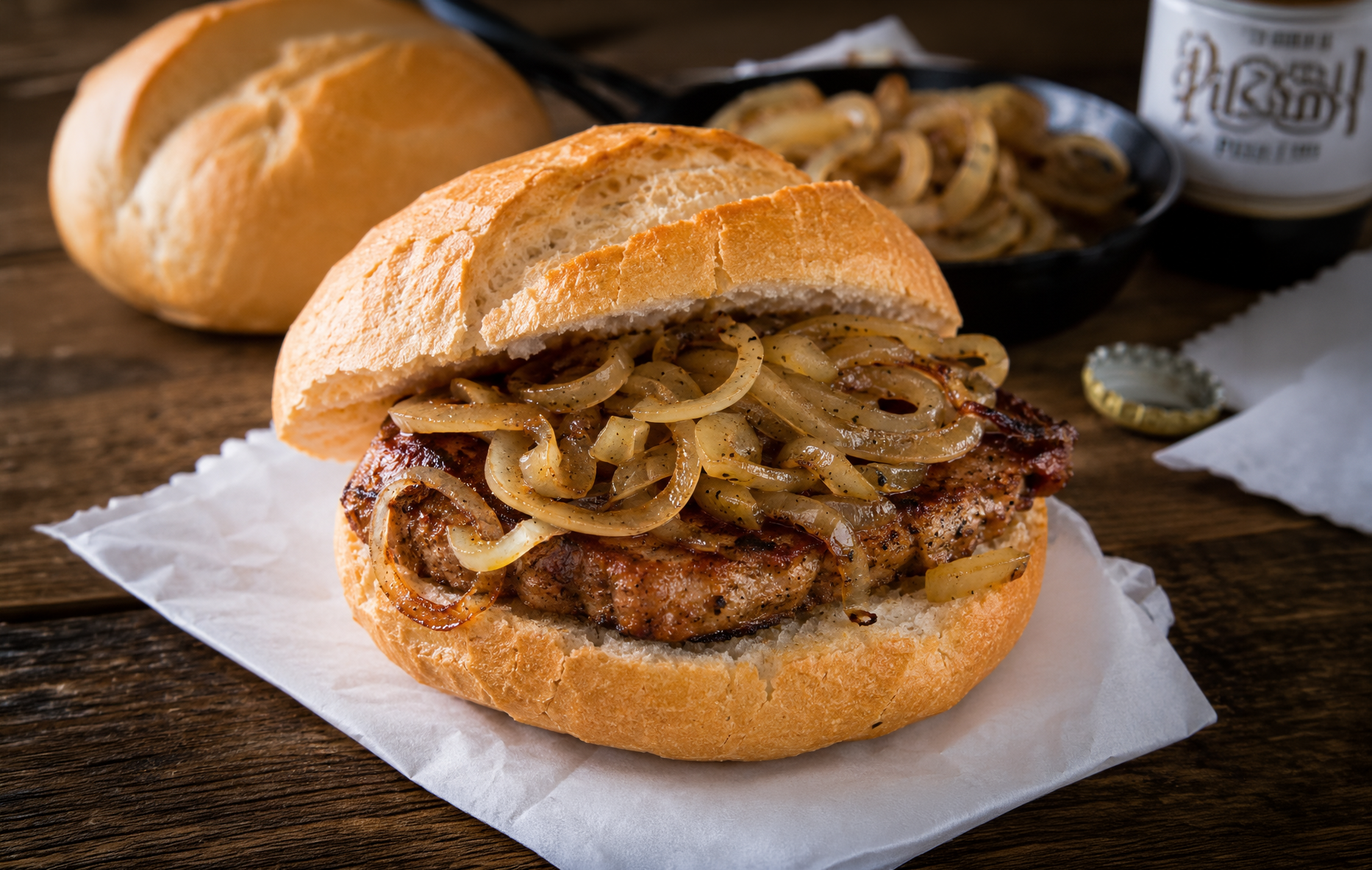 Nackensteaks mit Zwiebeln in der Semmel: Der beste Burger aus dem Osten