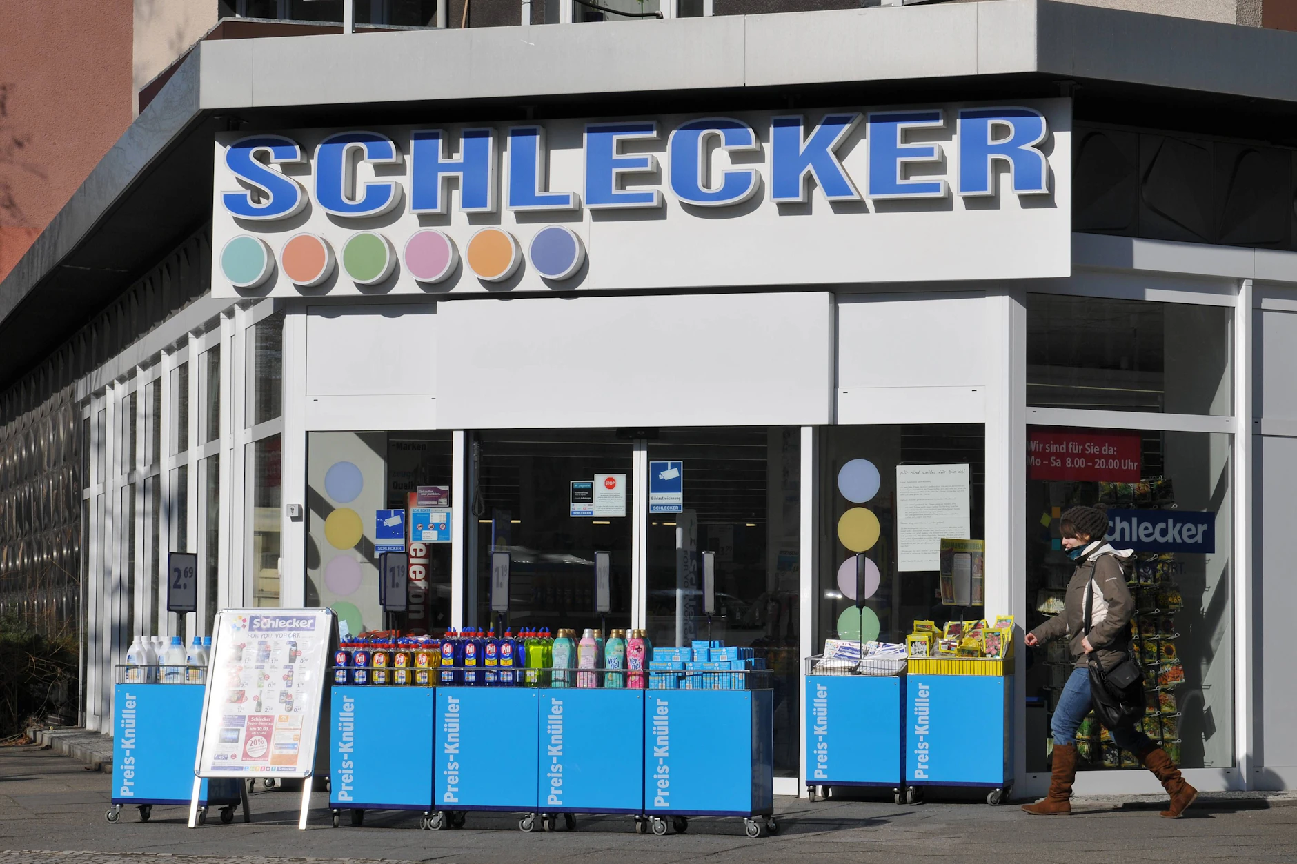 Können Sie sich noch erinnern? So sahen die Schlecker-Filialen aus.