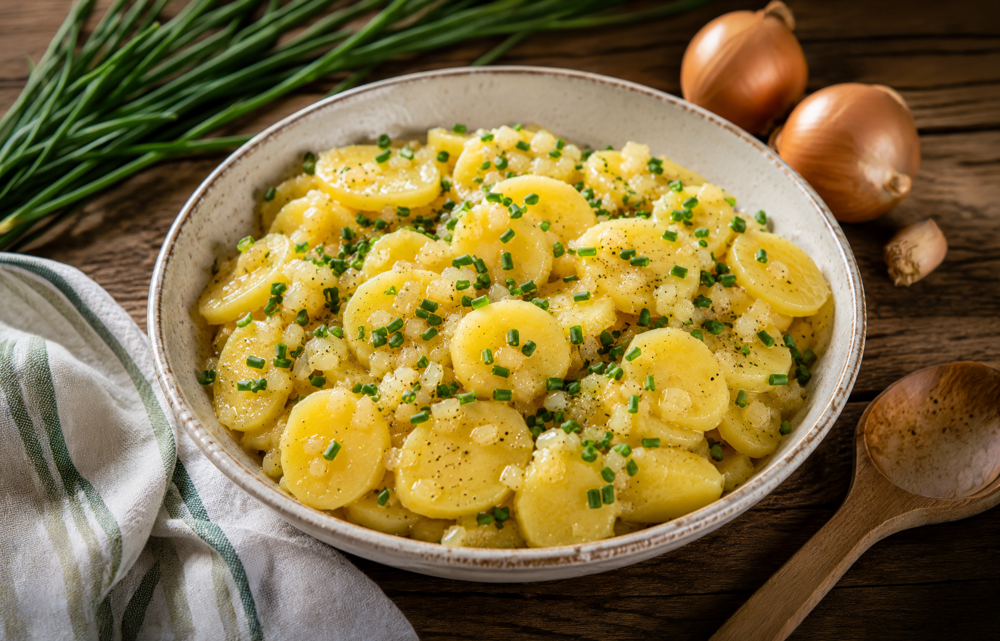 Kartoffelsalat mit Geheim-Brühe hat keinen Tropfen Mayo aber viele Fans