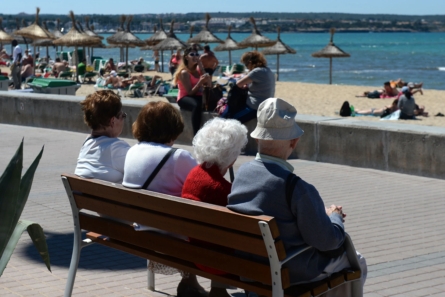 Viele Rentner träumen von einem Lebensabend wie hier an der Playa de Palma auf Mallorca.