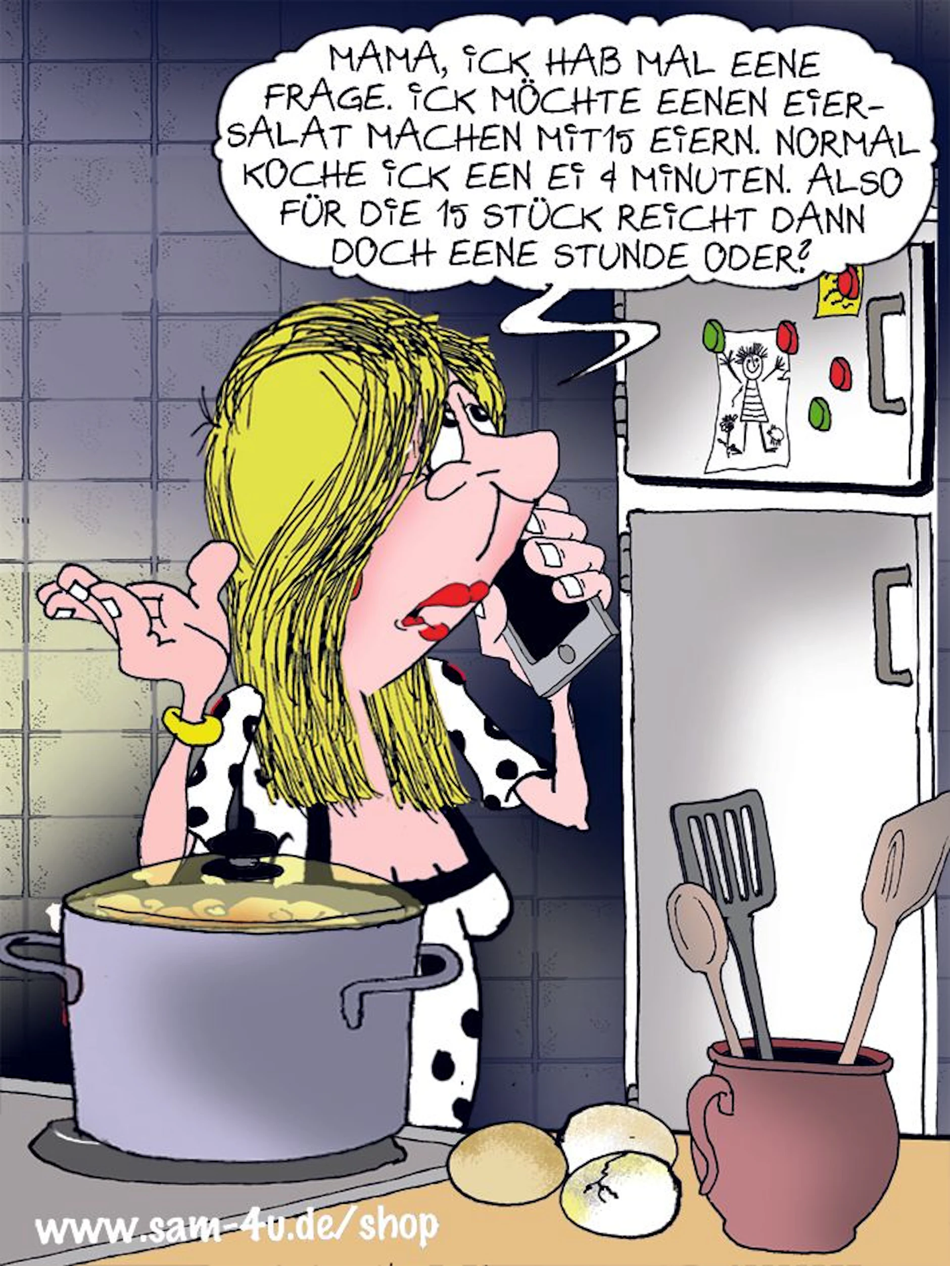 Der Cartoon des Tages fängt jeden Tag Humor aus dem Alltag ein - in einem wundervollen Bildchen von unserem Zeichner Sam Paff aus Berlin.