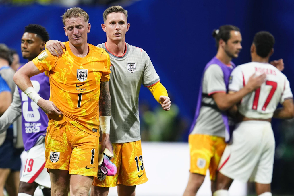 Bittere Niederlage: Keeper Jordan Pickford ist tief enttäuscht über den verpassten Finaleinzug.