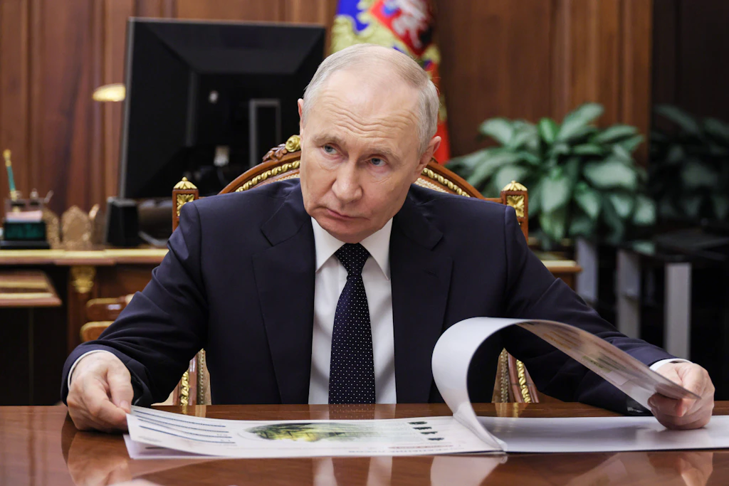 Wladimir Putin am 27. Mai 2026 im Moskauer Kreml, Symbolbild