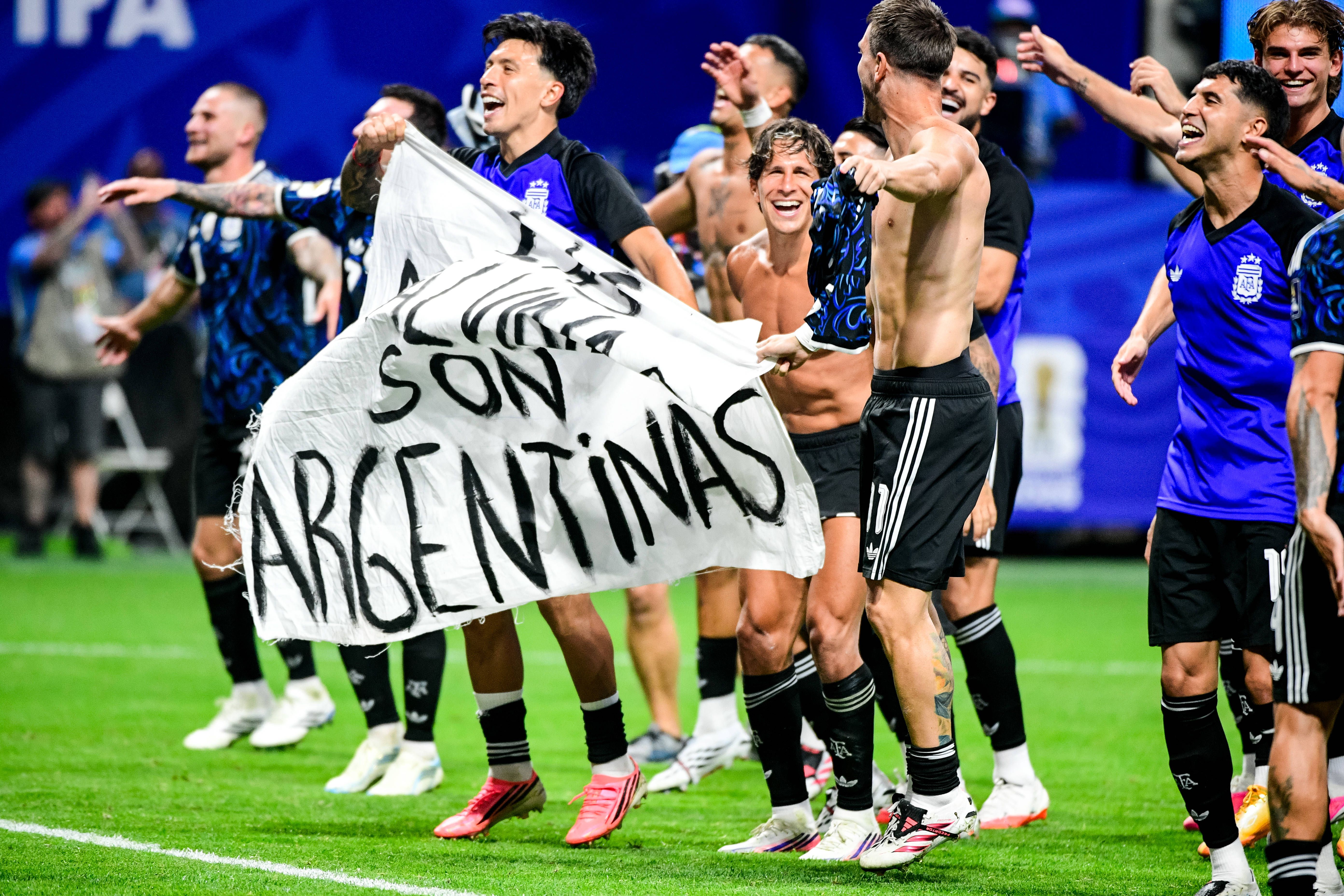 Falkland-Banner nach WM-Halbfinale: Fifa prüft Argentiniens Finaljubel