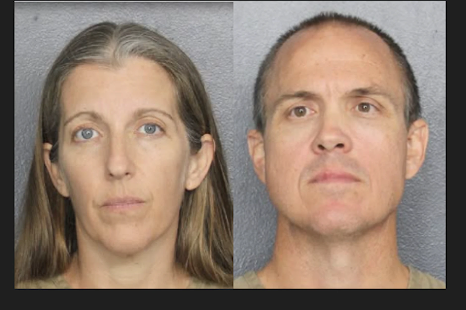 Polizeifotos von Joel und Jennifer Kohnert aus Coral Springs in Florida. Der Feuerwehrmann und die Hausfrau sind angeklagt wegen Misshandlung ihrer Adoptivtochter.