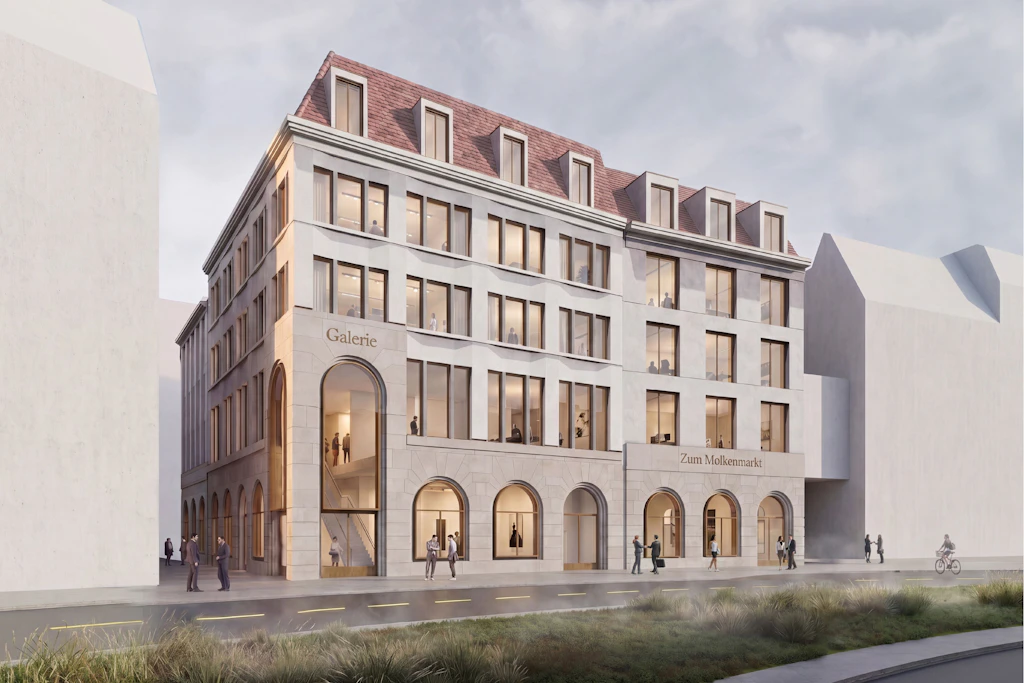 Diese Häuserecke hat das Team Hemprich Tophof GvA mbH, Berlin, mit Max Dudler GmbH, Berlin, und Simone Boldrin Architettura, Berlin gewonnen.