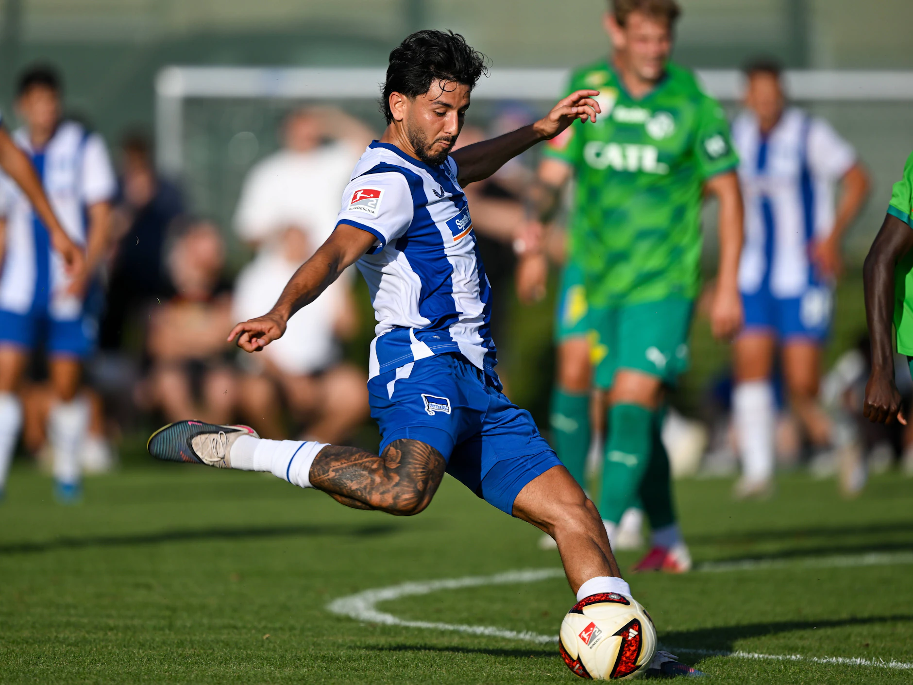 Kevin Sessa traf für Hertha BSC gegen WSG Tirol doppelt.