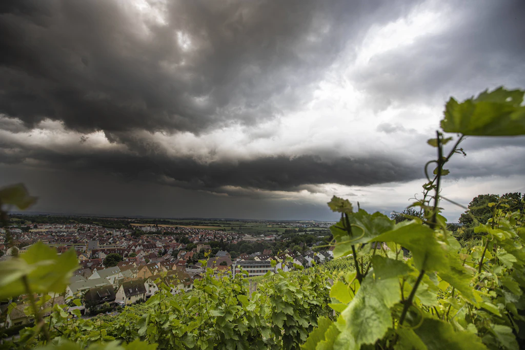 Unwetter im Landkreis Ludwigsburg.