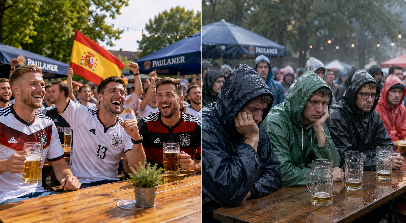 Deutschland-Wetter zum Finale: Wo Fans trocken bleiben
