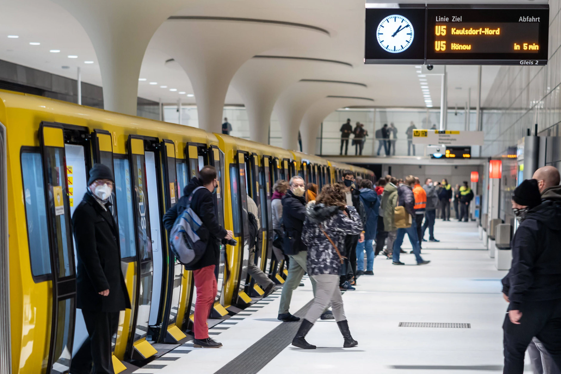 Auf der U5 wird der Ersatzverkehr umgestellt.