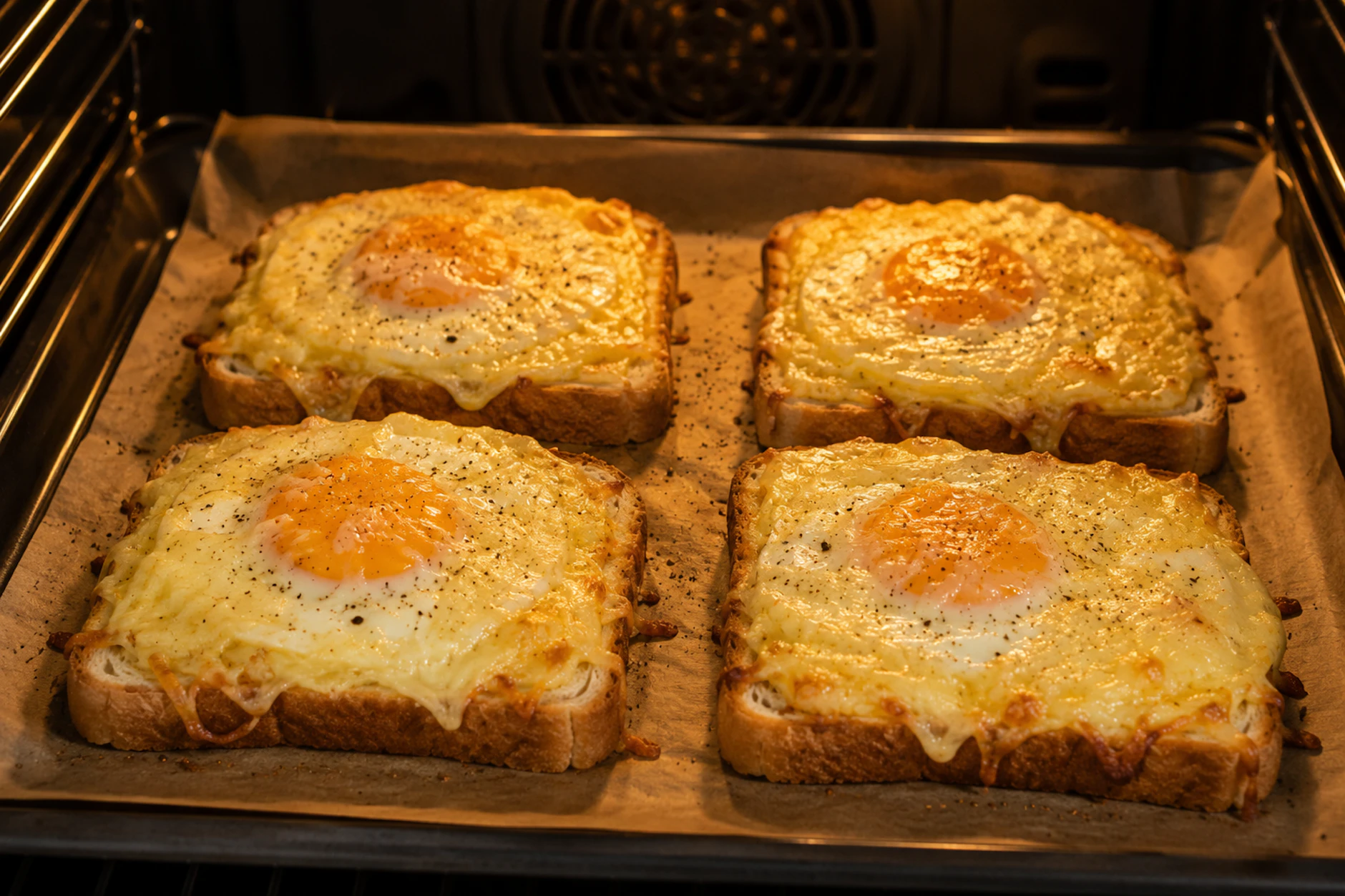 Im Ofen werden die Eierschnitten mit Käse goldbraun gebacken. Die leckere Abwandlung der Karlsbader Schnitte wird Sie garantiert überzeugen!