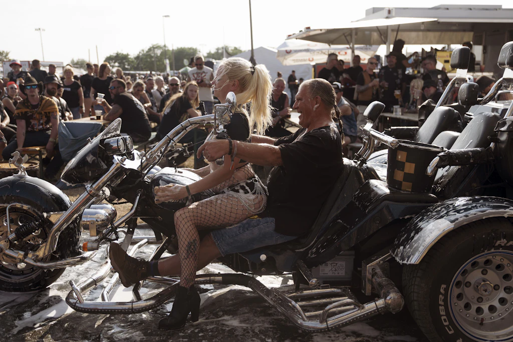 Mit Spaß an der Freude: Das Motorcycle Jamboree gilt als das traditionsreichste Bikertreffen Ostdeutschlands.