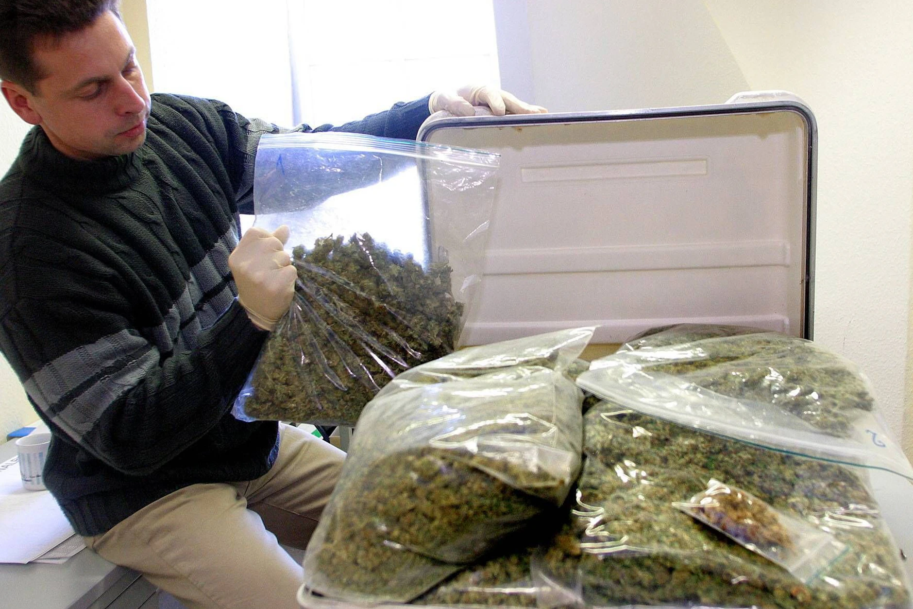 Vergangenes Jahr fanden Flughafenmitarbeiter ingesamt 141 Kilo Cannabis. (Symbolbild)