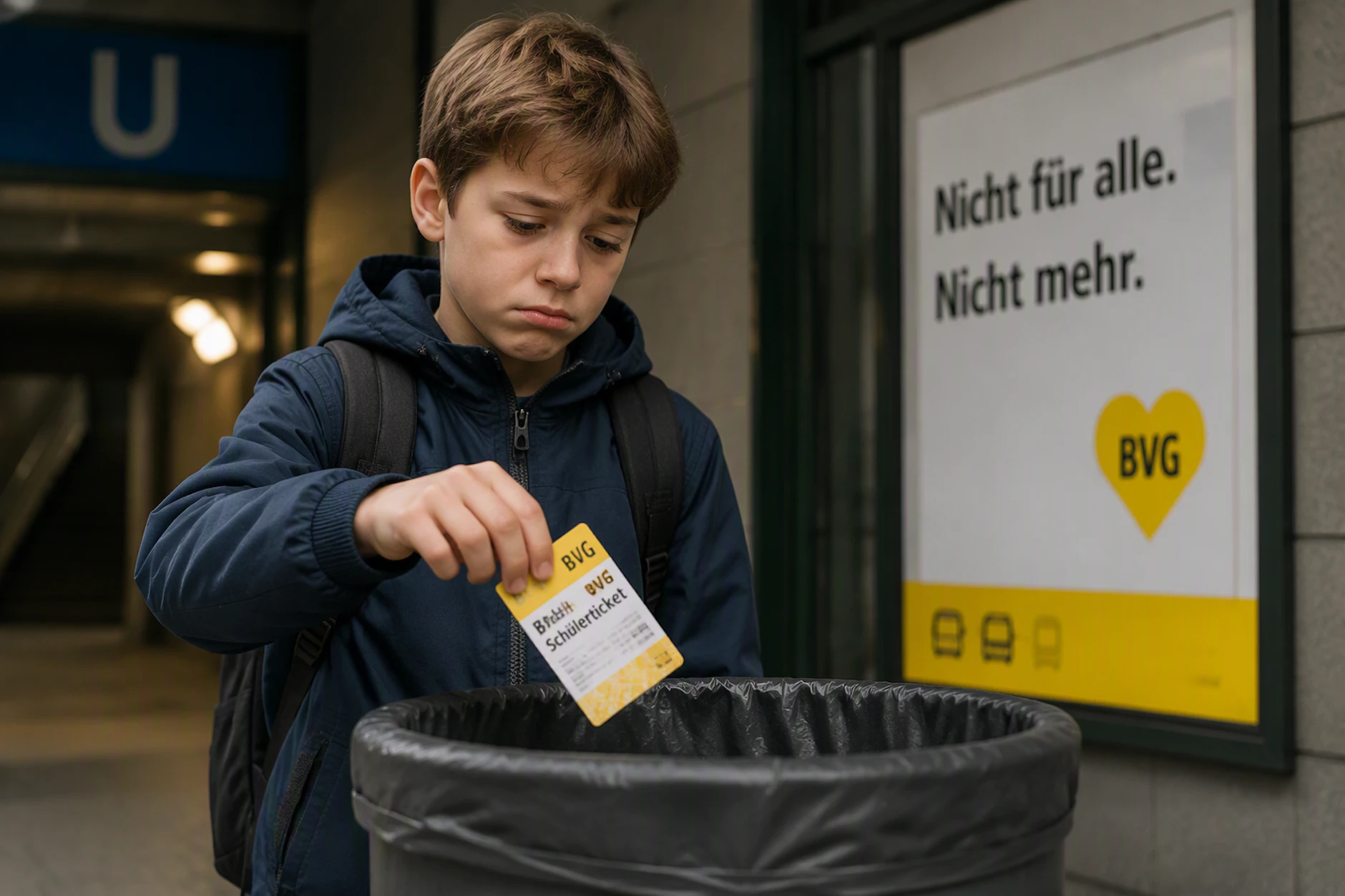 Wegen möglicher Einsparungen könnte es sein, dass Schülerinnen und Schüler bald kein kostenloses BVG-Schülerticket mehr haben werden.