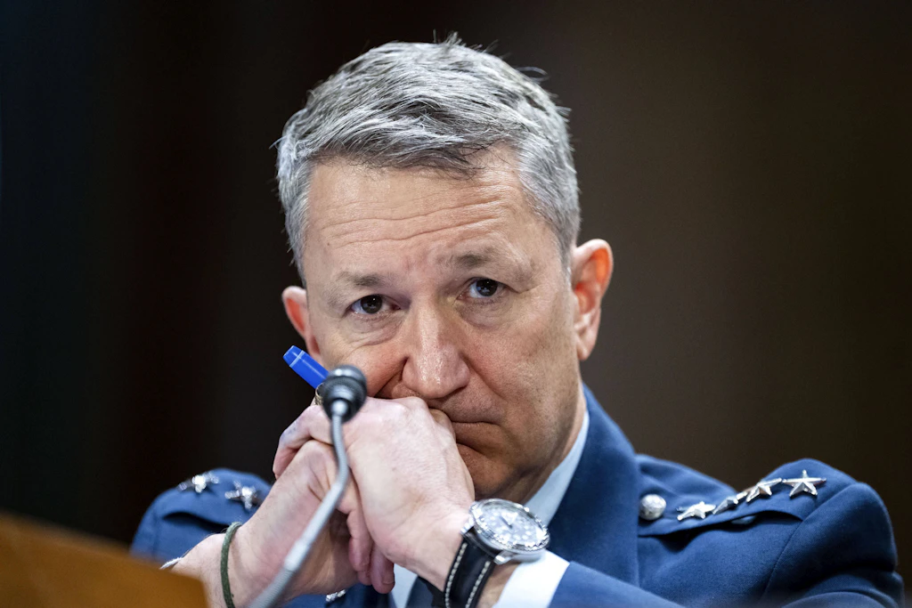 Chair of the Joint Chiefs of Staff Dan Caine am Dienstag vor dem US-Senat.