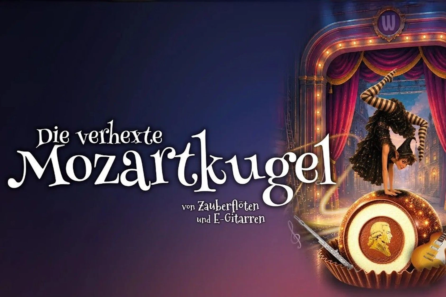 Ein zauberhaftes Familienabenteuer zwischen Mozart, Magie und moderner Artistik. Wenn Mozart auf E-Gitarren trifft, beginnt ein ganz besonderes Weihnachtsabenteuer.