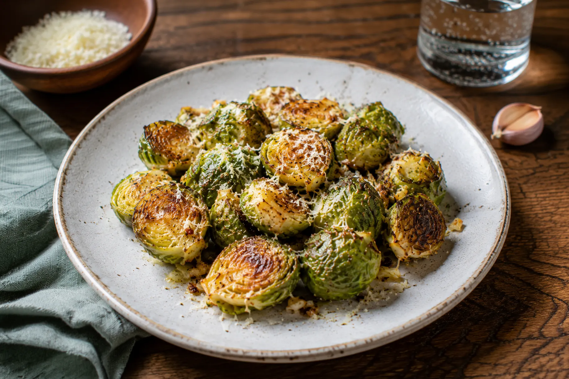 Rosenkohl mit Knoblauch und Parmesan vom Backblech ist ein echtes Rezept für Genießer. Und das Beste: Der Ofen macht fast die ganze Arbeit von allein!