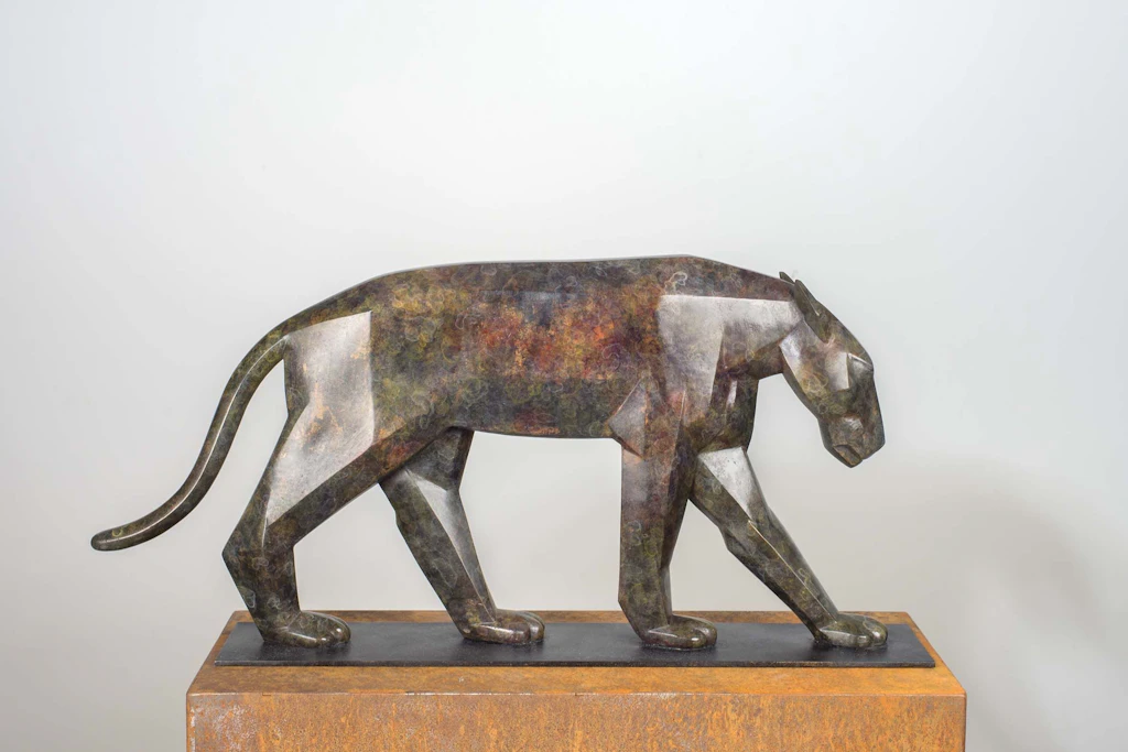 Marco Flierl: „Pantera“, Bronze, das „Wappentier“ des Berliner Bildhauers