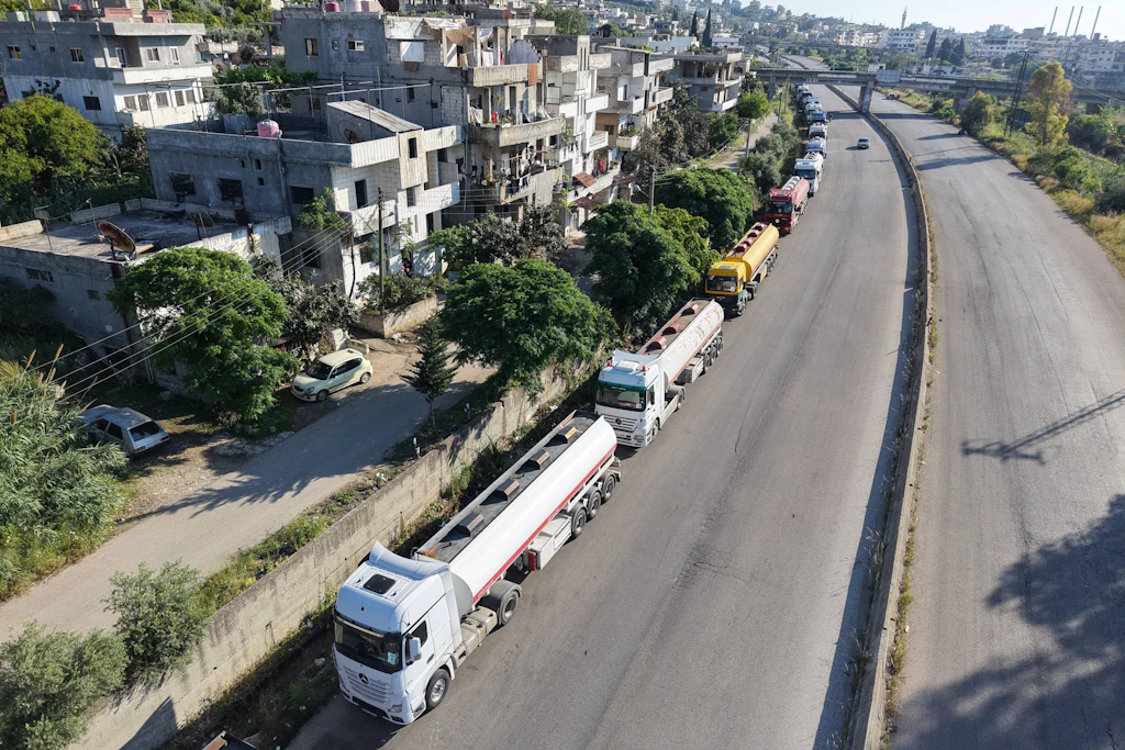 Wegen Hormus-Krise: Irakische Tanklastzüge auf dem Weg zur syrischen Mittelmeerküste.