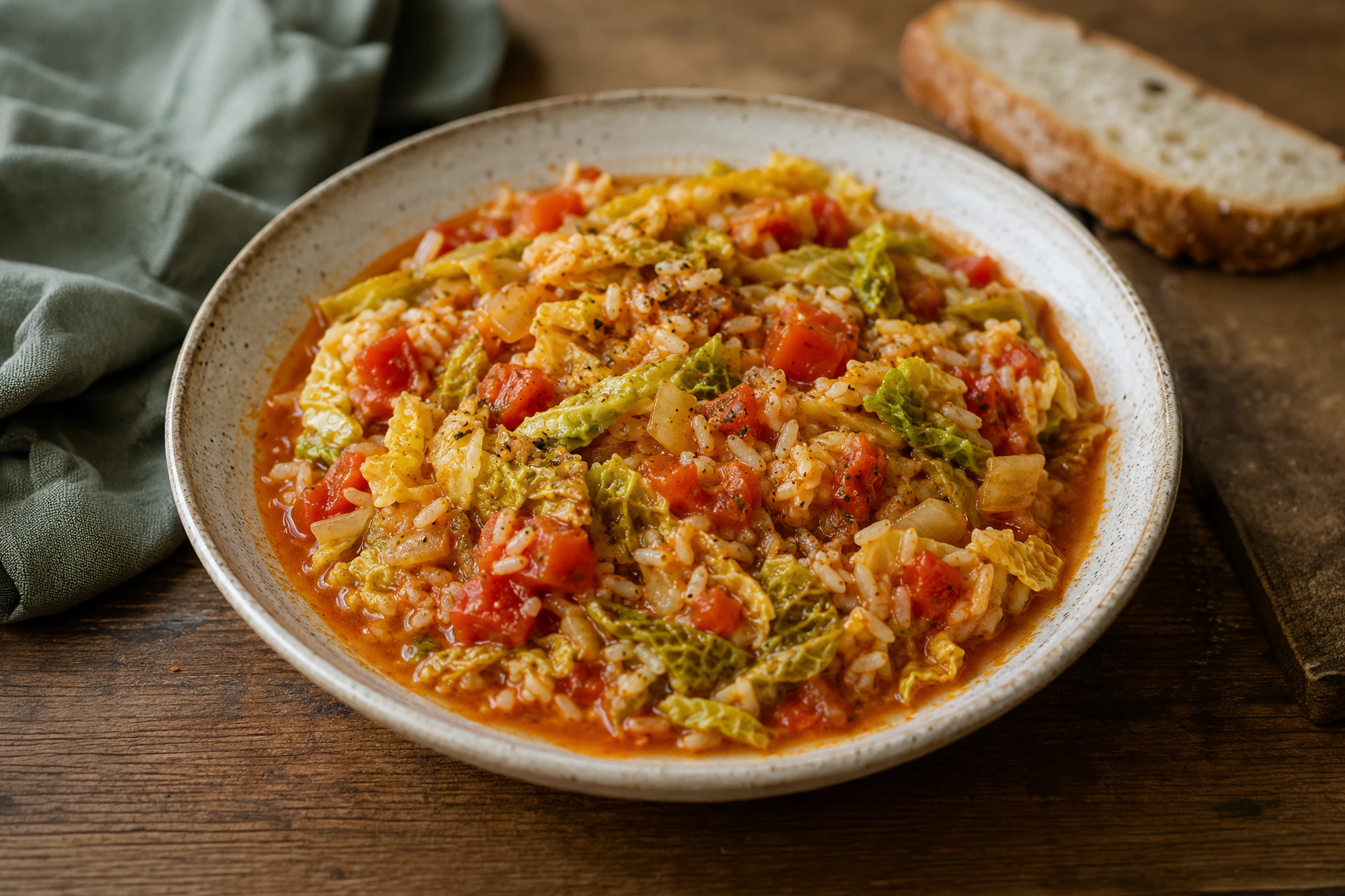 Unser Rezept für Wirsing-Tomaten-Topf ist ein echter Knaller für alle, die ein richtig günstiges Essen für die ganze Familie suchen.