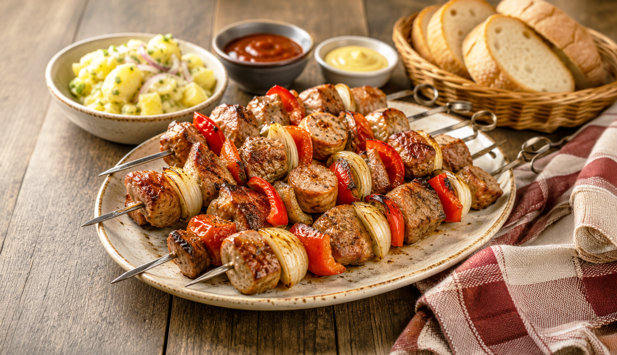 Bratwurst-Schaschlik selber machen: Die besten Grillspieße aus dem Osten