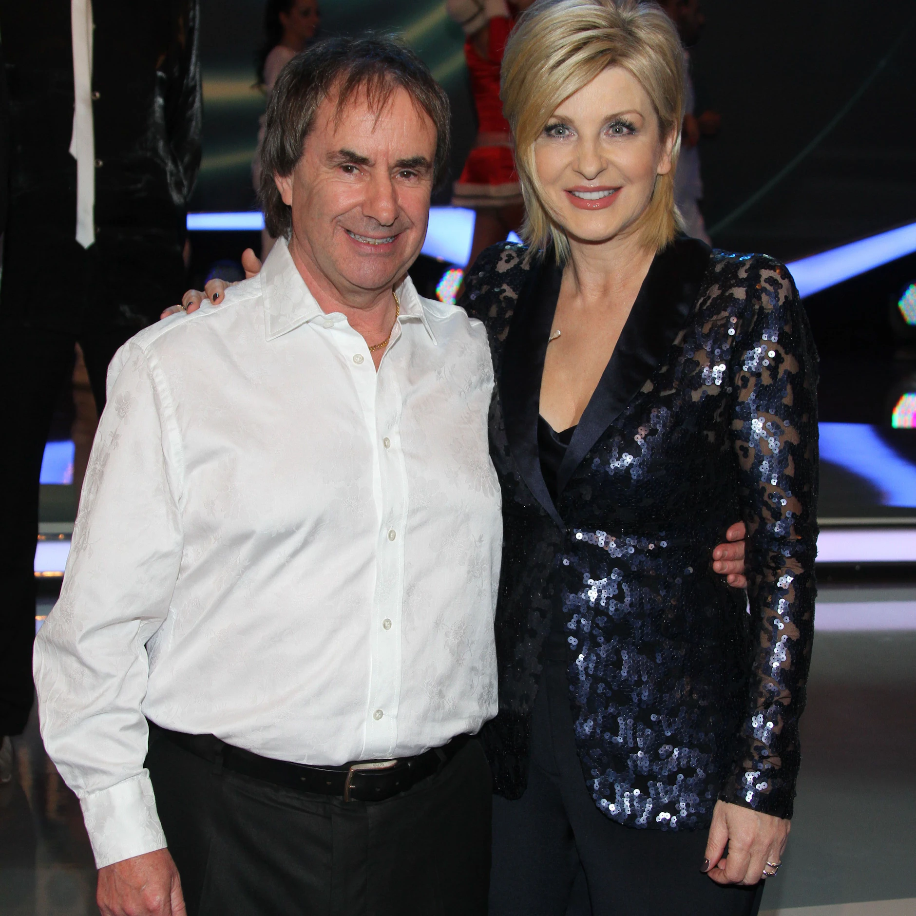 In ihren Shows hatte Carmen Nebel immer die großen Stars. Hier ist es Chris de Burgh.