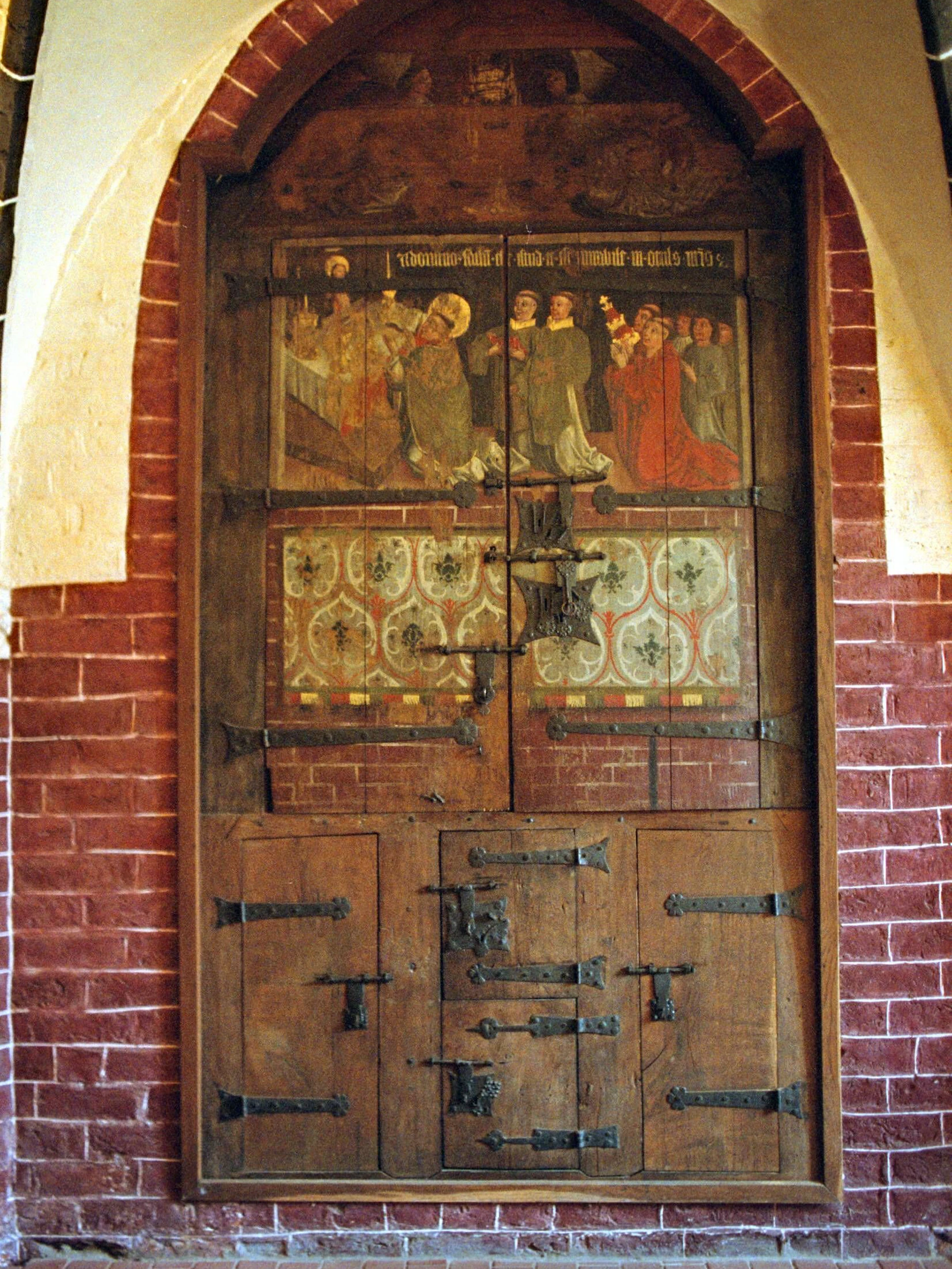 Der Bluthostien-Schrein in der Wunderblutkapelle der Kirche St. Nikolai in Bad Wilsnack.