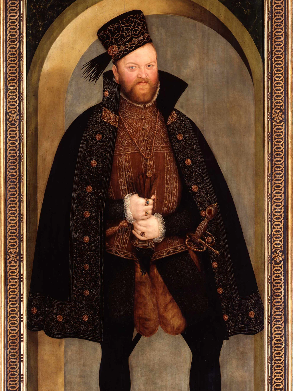 Lucas Cranach d. J., Kurfürst August von Sachsen, 1565