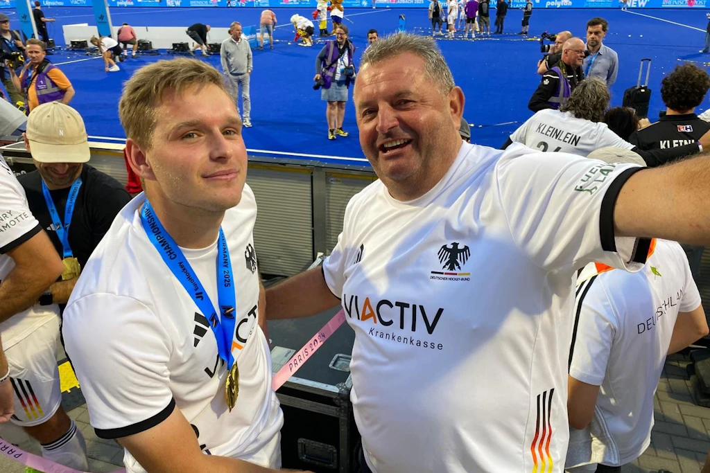 Hannes Müller (l.) mit Papa Wulf Müller