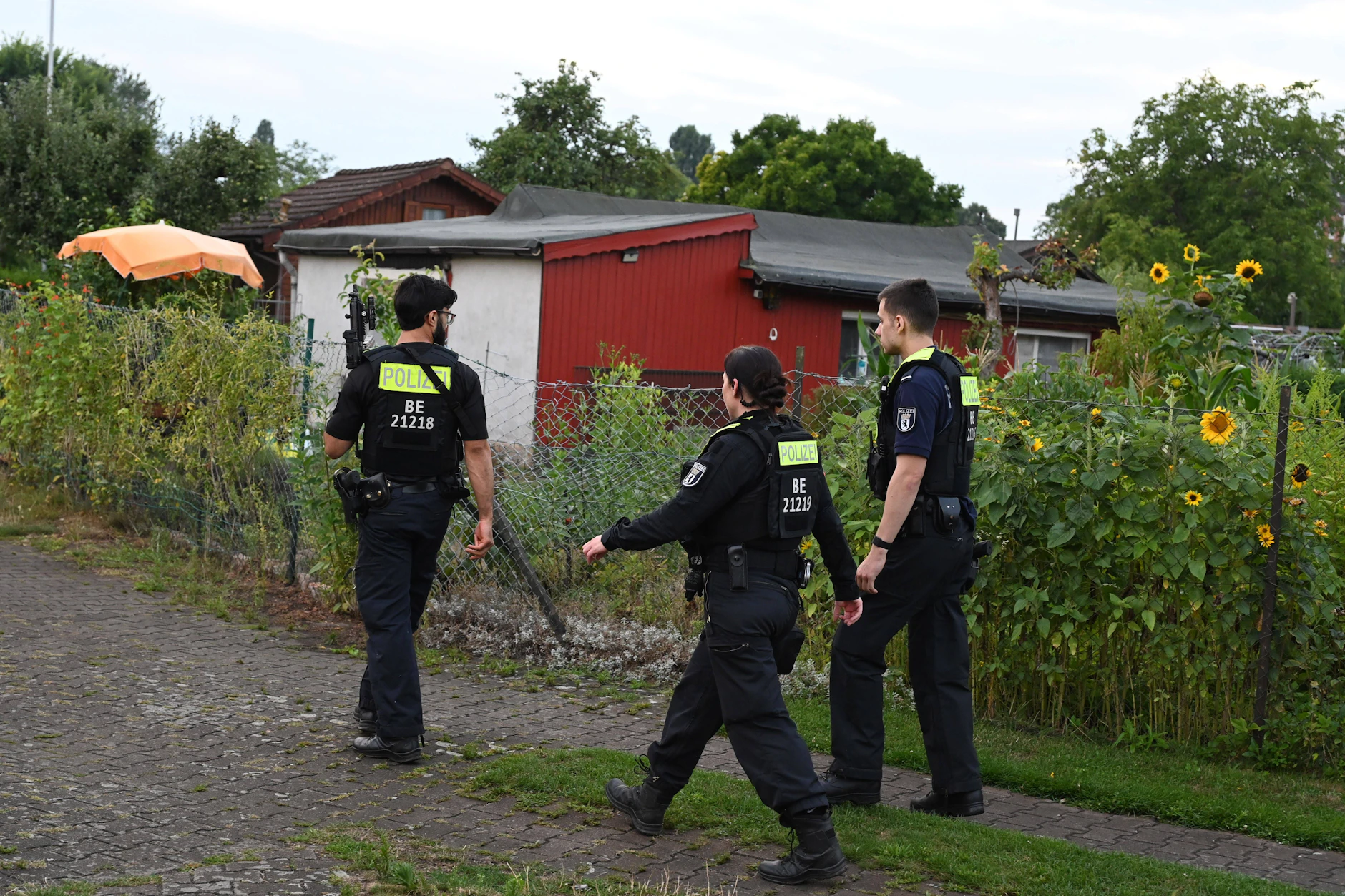 In einer Gartenkolonie in Spandau wurde Abdul Ballout von der Polizei am Sonntagabend gefasst.